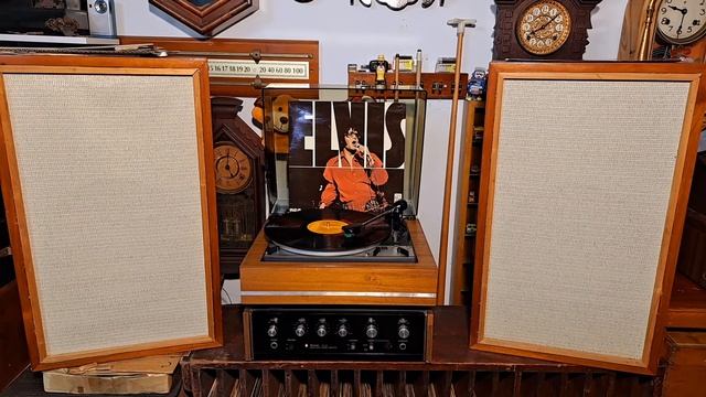 Let's Be Friends. Elvis Presley. LP Record. Dual 1214 Vintage Hi-Fi Turntable. Sansui AU-101 Amp. смотреть онлайн