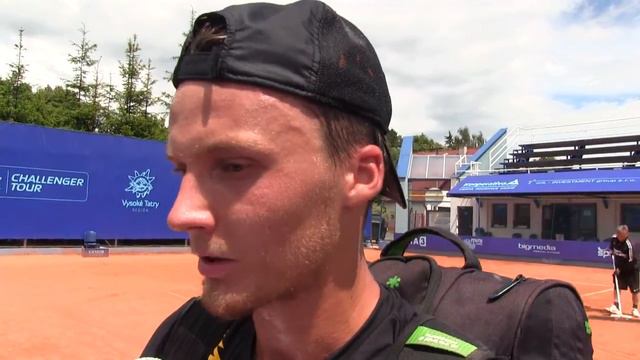 Jozef Kovalík po výhře ve 2. kole Poprad-Tatry Challenger 2016 смотреть онлайн