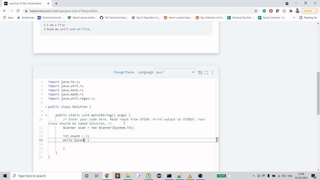 HackerRank | Java | End of File | Certification | Gold Badge смотреть онлайн