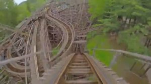 Деревянная американская горка | Wooden roller coaster