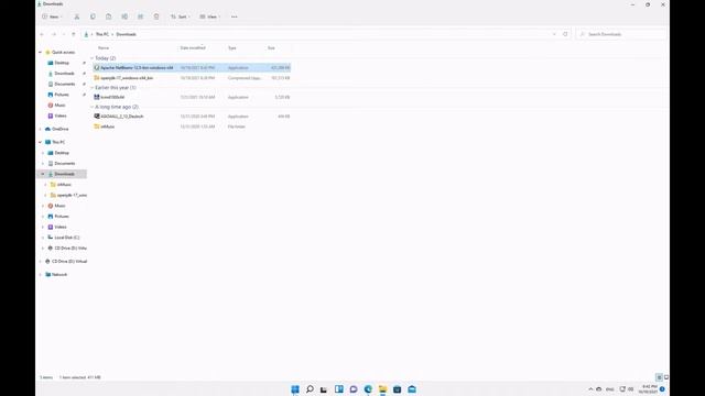 How To Install Apache NetBeans IDE 12.5 with Open JDK 17 on Windows 11 and Run HelloWorld in Java 1 смотреть онлайн