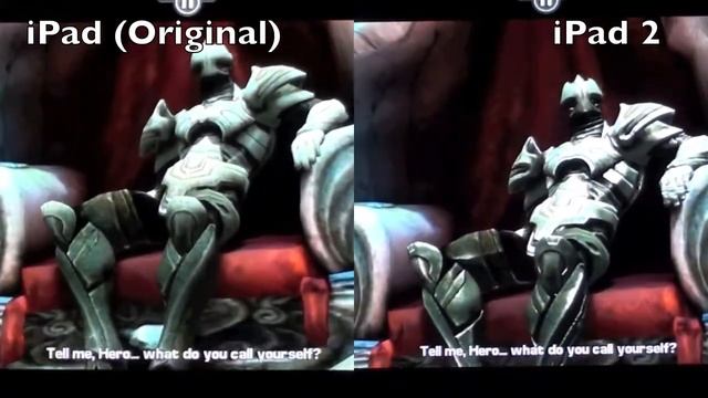Apple iPad 1 vs iPad 2 Gaming Comparison Split-Screen Demo смотреть онлайн