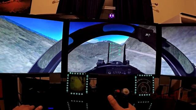 F-15 | DCS World Canyon ride along | 3 monitors POV смотреть онлайн