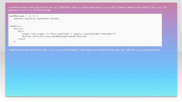 How to take inputs from Input/ in react semantic UI смотреть онлайн