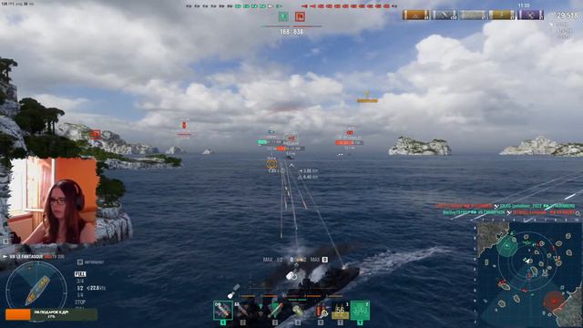 💜 Меня остановят лишь острова 💜 | World of Warships смотреть онлайн