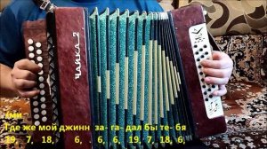 Ягода малинка. Разбор на гармони.