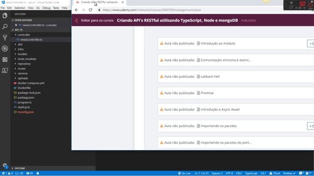 Introdução a Async Await com Node.js + TypeScript смотреть онлайн