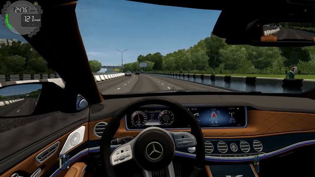 City Car Driving Mercedes S63 AMG normal driving смотреть онлайн