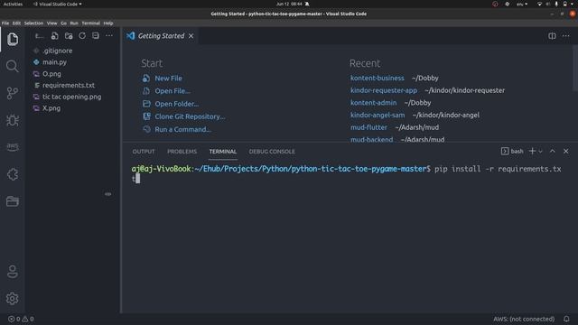 Python Tic Tac Toe with pygame смотреть онлайн