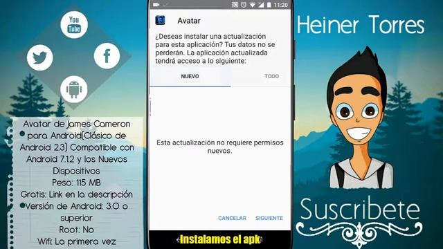 Avatar(de Android 2.3) para Android, Apk+SD Compatible con las Nuevas Versiones de Android 2017 смотреть онлайн