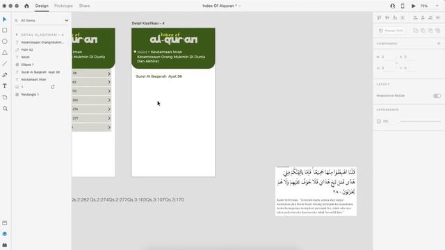 Design Wireframe Android App (Index Of Alquran) with Adobe XD - Part 3 смотреть онлайн