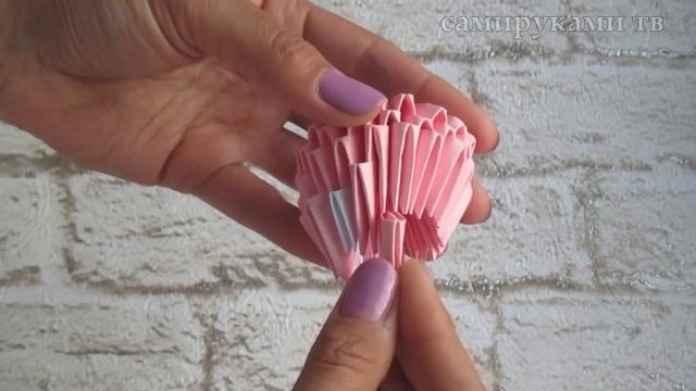 ОРИГАМИ СХЕМА. КЛУБНИКА. смотреть онлайн