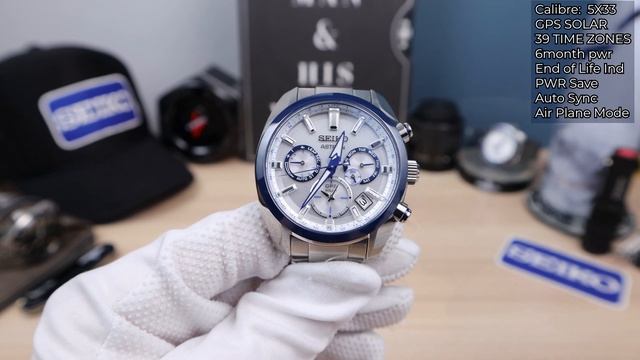 SEIKO ASTRON SSH093 (140th Year Blue and White) смотреть онлайн