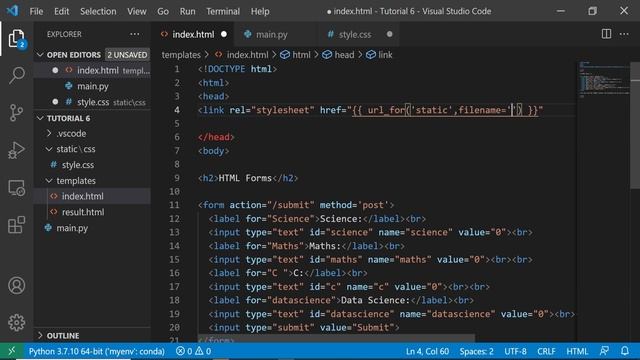 Integrating CSS and Javascript in Flask Web Framework смотреть онлайн