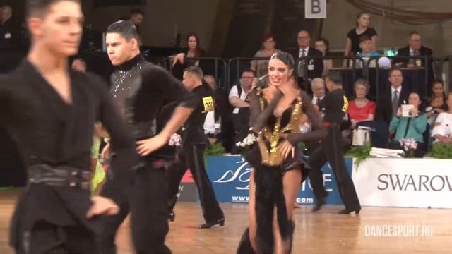 Artem Efanin - Anna Dergunova RUS | Pasodoble | 1/32 WDSF GrandSlam Latin | GOC 2017 смотреть онлайн