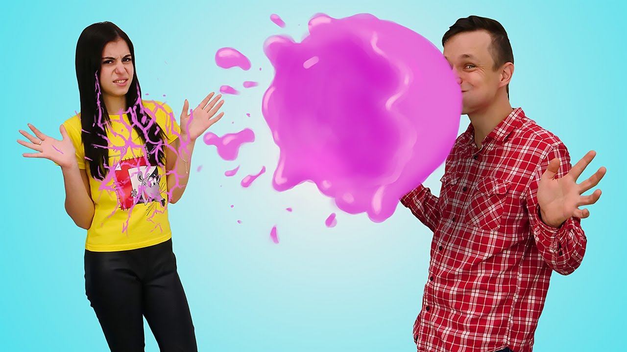 Видео приколы - Жвачка ЧЕЛЛЕНДЖ - Вика vs Федор смотреть онлайн