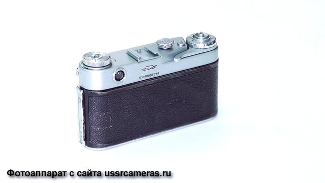 Фотоаппарат Зоркий 6 (логотип завода крупным шрифтом, другое покрытие корпуса) СССР 1959 год смотреть онлайн