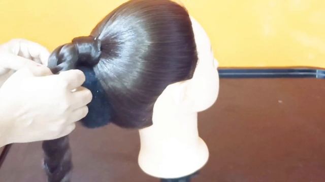 Easy Braid Updo Hairstyle For Ladies | Prom Hairstyle For Wedding & Party смотреть онлайн