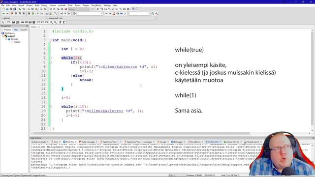 Ohjelmointi 1 - While(1) -demo смотреть онлайн
