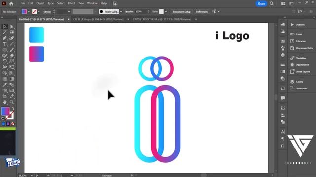 Modern (i) Letter Logo Design In Adobe Illustrator | Best Logo Design || With Inaa Graphics || смотреть онлайн