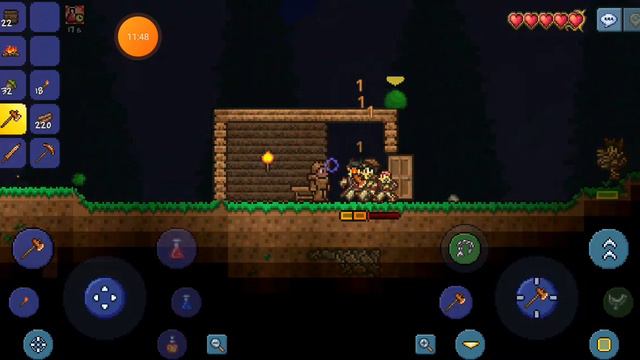 ПЕРЕЖИЛ ПЕРВУЮ НОЧЬ В TERRARIA! смотреть онлайн