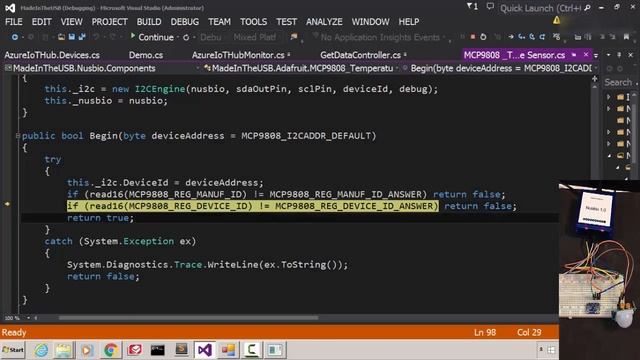 Nusbio - Gathering and sending real data to the Azure IoT Hub - Demo смотреть онлайн