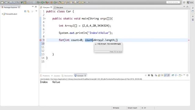 Printing An Array In A Table | Java For Beginners смотреть онлайн