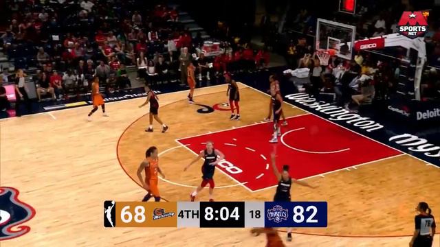 Leilani Mitchell Ties WNBA Record with Eight 3PM смотреть онлайн