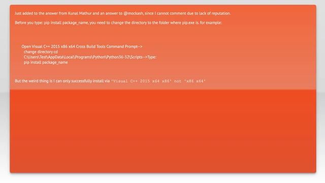 python pip on Windows - command 'cl.exe' failed смотреть онлайн