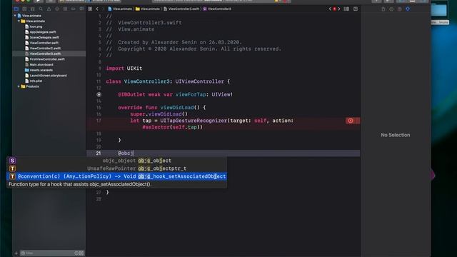 Swift + Xcode | Анимация и жесты | 8 UITapGestureRecognizer смотреть онлайн