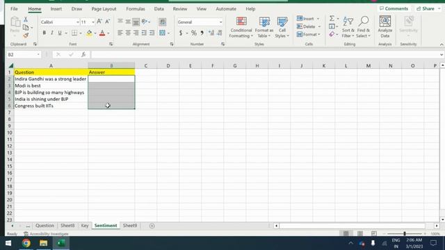 Sentiment analysis in Excel using ChatGPT (in Hindi) смотреть онлайн