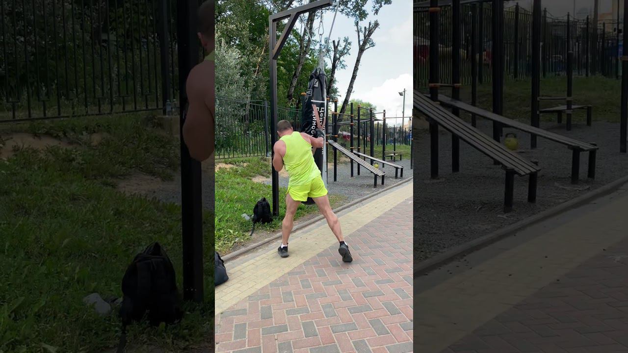 Работа Мастера спорта на боксерском мешке (Как работать на груше, бой с грушей, удары по груше) смотреть онлайн