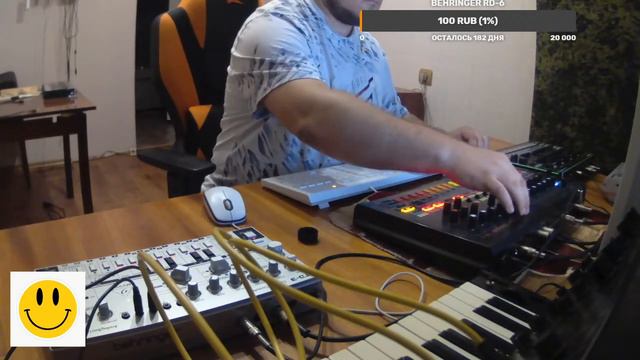 Behringer TD-3 distortion, Behringer RD-8 distortion.Acid Test 04. смотреть онлайн