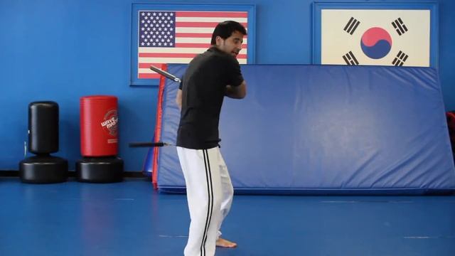 NUNCHUCKS LESSON TUTORIAL STEP 10 TRAINING NUNCHAKU WITH A COMBO KICK BEGINNERS SKILLS смотреть онлайн