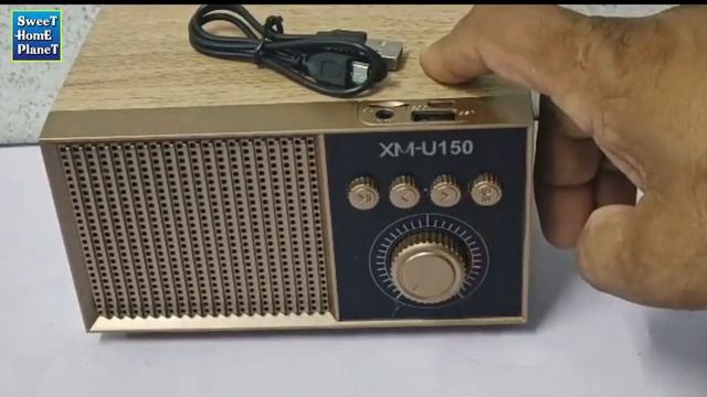 Vintage Wooden Rechargeable FM Radio Portable Bluetooth 5.3 Speaker смотреть онлайн
