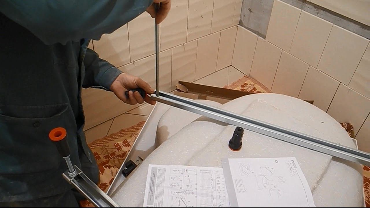 Монтаж угловой, акриловой ванны ч,1 смотреть онлайн