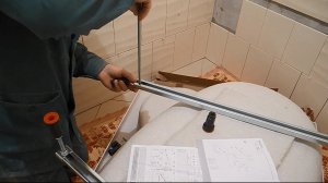 Монтаж угловой, акриловой ванны ч,1