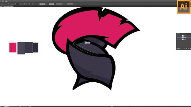 Adobe Illustrator Speedart | Mascot | "Saphare" | By Saphare смотреть онлайн
