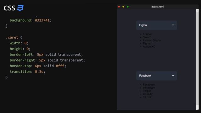How To Make A Dropdown Menu From Scratch | HTML, CSS, Javascript смотреть онлайн