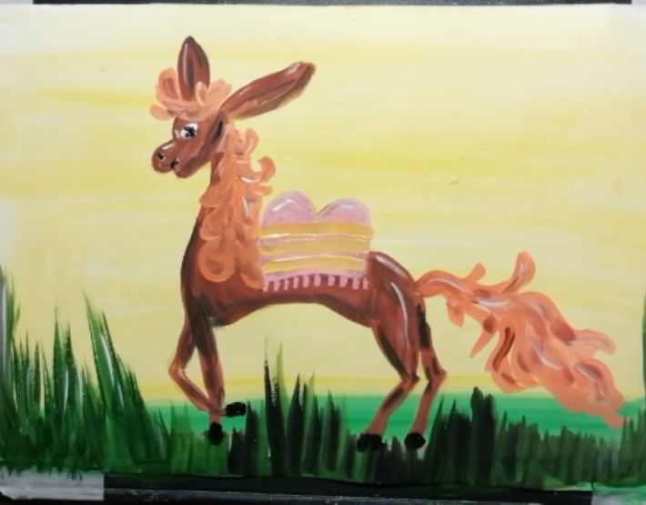 Как нарисовать сказку "Конёк-Горбунок" смотреть онлайн