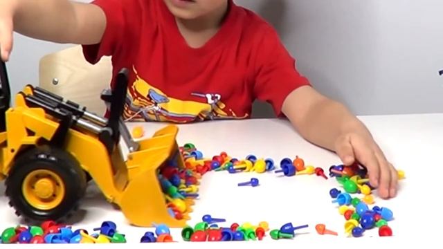 ФРОНТАЛЬНЫЙ ПОГРУЗЧИК для детей. Игрушки. Строительная техника. смотреть онлайн