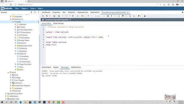 Como Podemos Eliminar una Restricción DROP CONSTRAINT PostgreSQL #28 смотреть онлайн