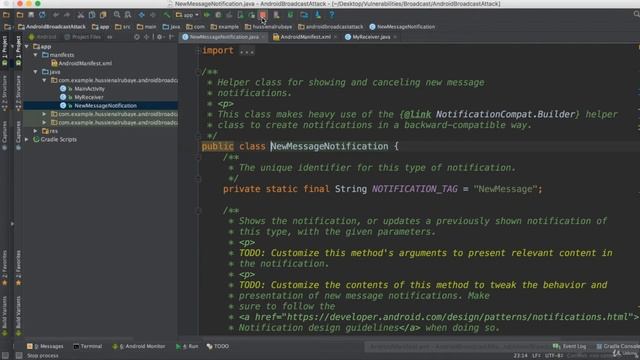 Vulnerability in BroadcastReceiver | part 65 | The Complete Android App Development смотреть онлайн