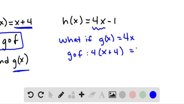 if fx x 4 and hx 4x 1 find a function g such that g circ f h смотреть онлайн