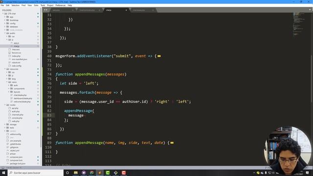 19. Cargar mensajes anteriores - Aplicación de Chat con Laravel, Websockets y Laravel Echo смотреть онлайн