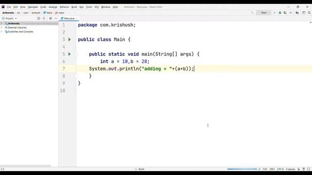 Arthematic Operators In Java || Java free course for beggineres || tech krishush смотреть онлайн