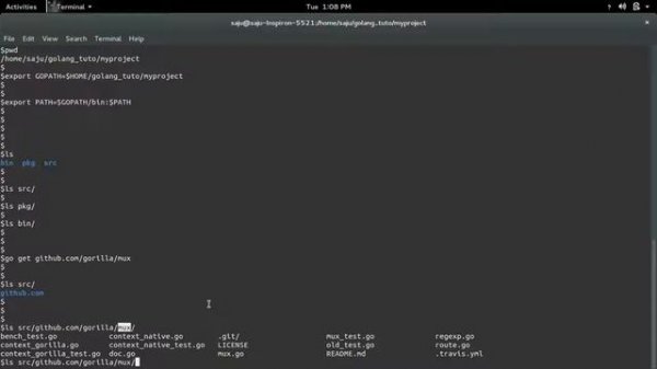 golang go install package from Github