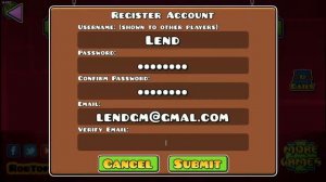 как исправить ошибку invalid email в geometry dash?