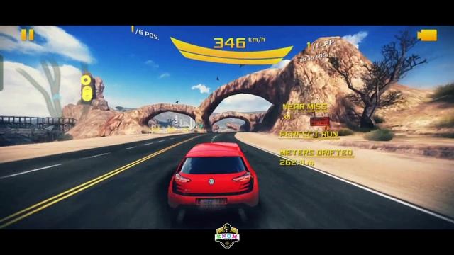 Season 9 - Race 28 : Asphalt 8 | Car - C - Volkswagen Golf Design Vision | Track - Nevada | ENOM смотреть онлайн