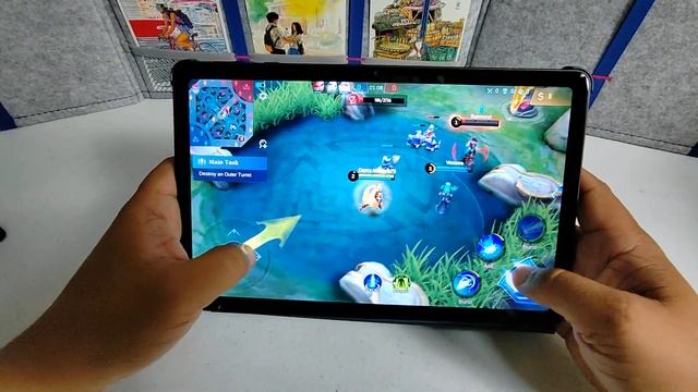 HUAWEI MATEPAD SE 10.4 GAMING TEST - MOBILE LEGENDS - HAND CAM